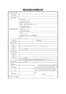 营业性演出申请登记与合规经营指南